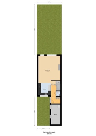 Floorplan - De Krom 38, 2221 KK Katwijk